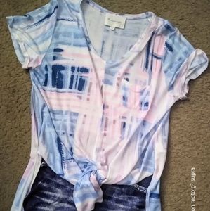 Two by Vince Camuto Tie Front Tunic